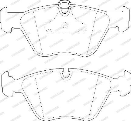 Wagner WBP21676A - Тормозные колодки, дисковые, комплект autospares.lv