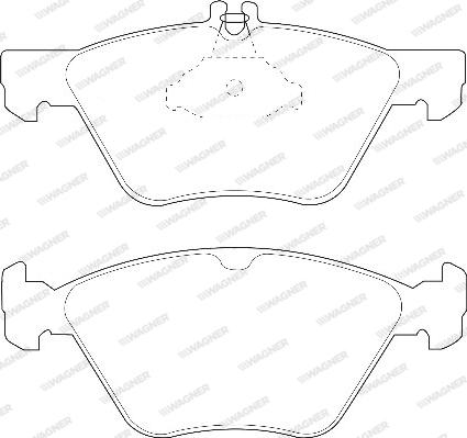 Wagner WBP21670A - Тормозные колодки, дисковые, комплект autospares.lv