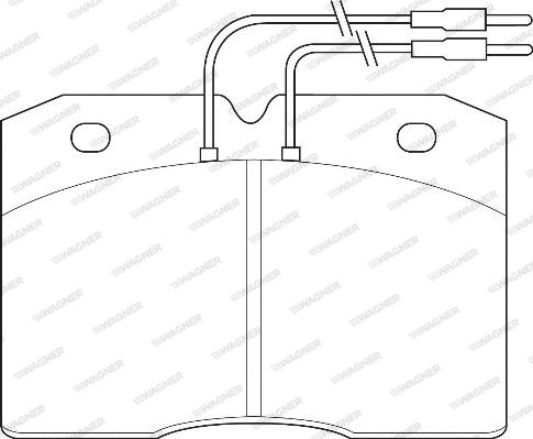 Wagner WBP21048B - Тормозные колодки, дисковые, комплект autospares.lv