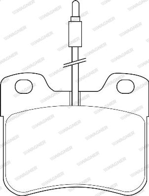 Wagner WBP21076A - Тормозные колодки, дисковые, комплект autospares.lv