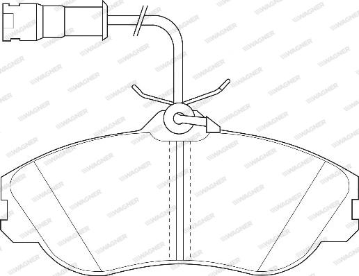 Wagner WBP21137A - Тормозные колодки, дисковые, комплект autospares.lv