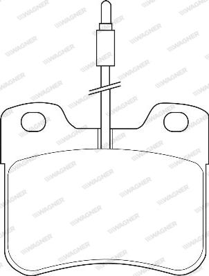 Wagner WBP21179A - Тормозные колодки, дисковые, комплект autospares.lv