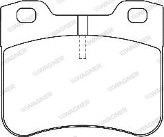 Wagner WBP21857A - Тормозные колодки, дисковые, комплект autospares.lv