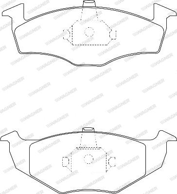 Wagner WBP21866A - Тормозные колодки, дисковые, комплект autospares.lv