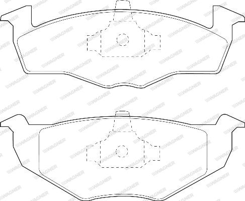 Wagner WBP21866C - Тормозные колодки, дисковые, комплект autospares.lv