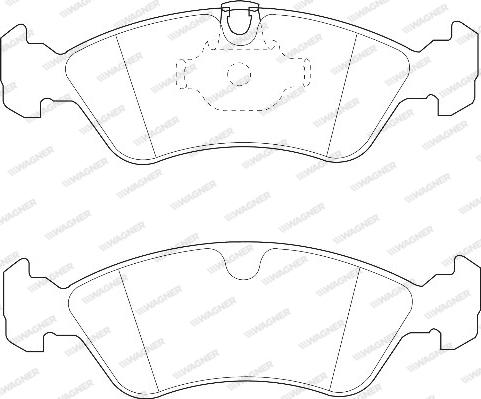 Wagner WBP21862A - Тормозные колодки, дисковые, комплект autospares.lv
