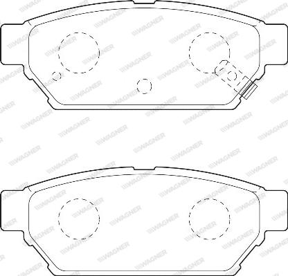 Wagner WBP21872A - Тормозные колодки, дисковые, комплект autospares.lv