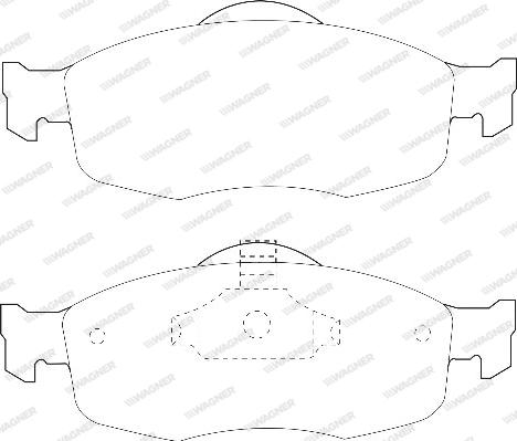 Wagner WBP21394A - Тормозные колодки, дисковые, комплект autospares.lv