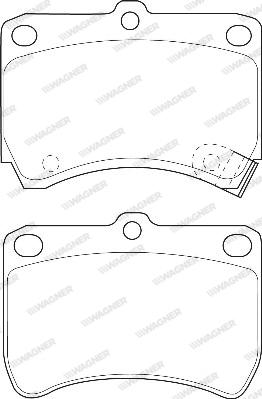 Wagner WBP21355A - Тормозные колодки, дисковые, комплект autospares.lv