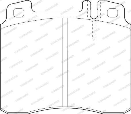 Wagner WBP21303A - Тормозные колодки, дисковые, комплект autospares.lv