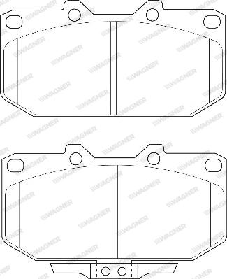 Wagner WBP21307A - Тормозные колодки, дисковые, комплект autospares.lv