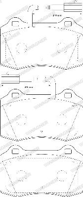 Wagner WBP21381A - Тормозные колодки, дисковые, комплект autospares.lv