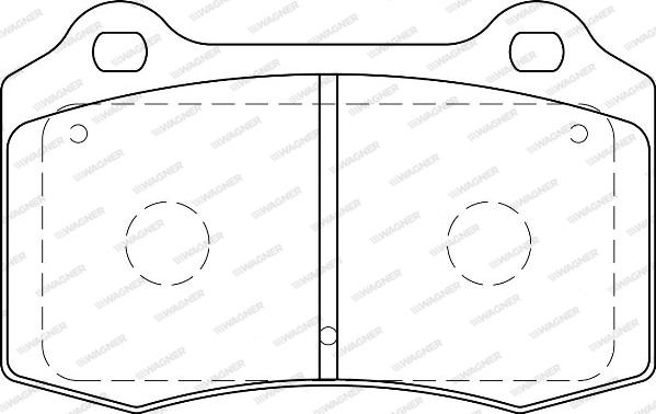 Wagner WBP21381B - Тормозные колодки, дисковые, комплект autospares.lv