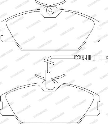 Wagner WBP21388A - Тормозные колодки, дисковые, комплект autospares.lv