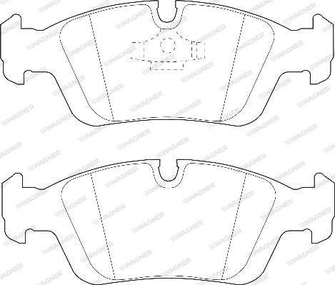 Wagner WBP21292A - Тормозные колодки, дисковые, комплект autospares.lv