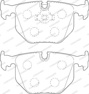 Wagner WBP21282A - Тормозные колодки, дисковые, комплект autospares.lv