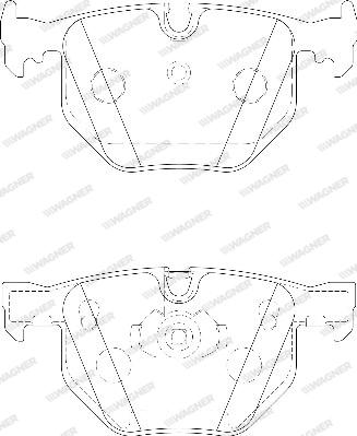 Wagner WBP21282B - Тормозные колодки, дисковые, комплект autospares.lv