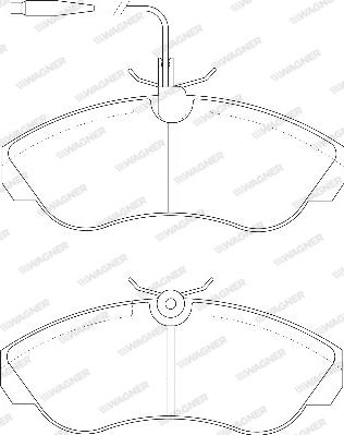 Wagner WBP21799A - Тормозные колодки, дисковые, комплект autospares.lv