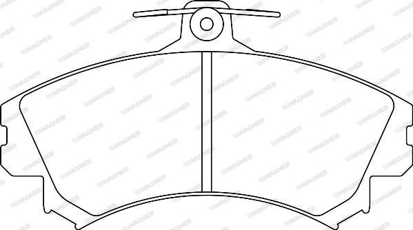 Wagner WBP21796A - Тормозные колодки, дисковые, комплект autospares.lv