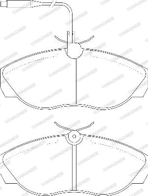 Wagner WBP21797A - Тормозные колодки, дисковые, комплект autospares.lv