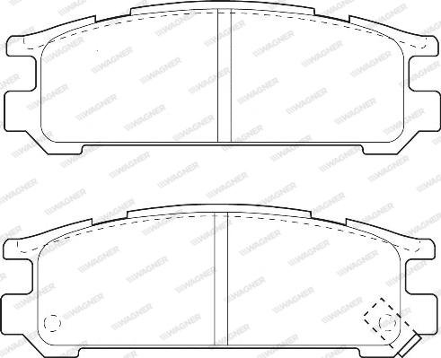 Wagner WBP21703A - Тормозные колодки, дисковые, комплект autospares.lv