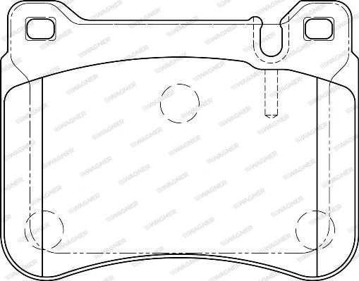 Wagner WBP23945A - Тормозные колодки, дисковые, комплект autospares.lv