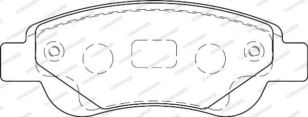 Wagner WBP23959A - Тормозные колодки, дисковые, комплект autospares.lv