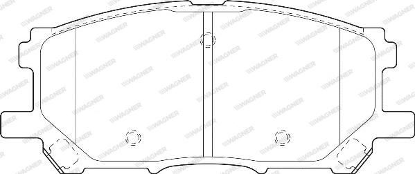 Wagner WBP23989A - Тормозные колодки, дисковые, комплект autospares.lv