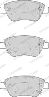 Wagner WBP23982B - Тормозные колодки, дисковые, комплект autospares.lv