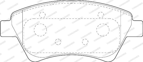 Wagner WBP23930A - Тормозные колодки, дисковые, комплект autospares.lv