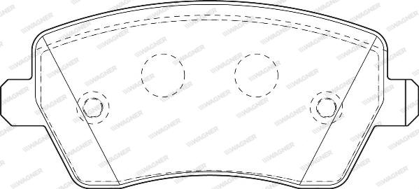 Wagner WBP23973A - Тормозные колодки, дисковые, комплект autospares.lv