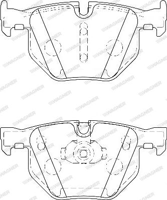 Wagner WBP23447A - Тормозные колодки, дисковые, комплект autospares.lv