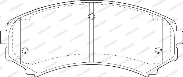 Wagner WBP23488A - Тормозные колодки, дисковые, комплект autospares.lv