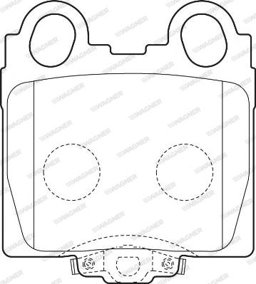 Wagner WBP23429A - Тормозные колодки, дисковые, комплект autospares.lv