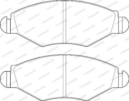 Wagner WBP23597A - Тормозные колодки, дисковые, комплект autospares.lv