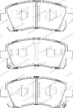 Wagner WBP23558A - Тормозные колодки, дисковые, комплект autospares.lv