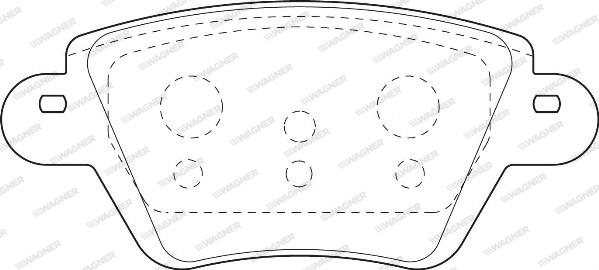 Wagner WBP23557B - Тормозные колодки, дисковые, комплект autospares.lv