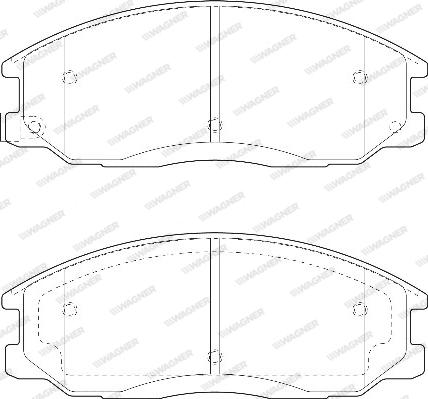 Wagner WBP23569A - Тормозные колодки, дисковые, комплект autospares.lv