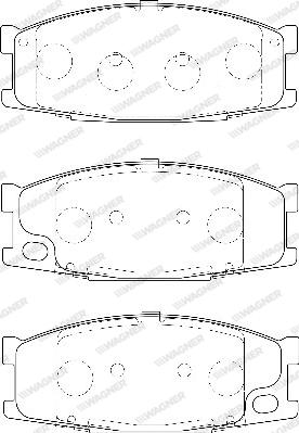 Wagner WBP23501A - Тормозные колодки, дисковые, комплект autospares.lv