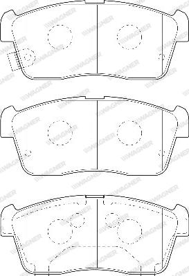 Wagner WBP23507A - Тормозные колодки, дисковые, комплект autospares.lv