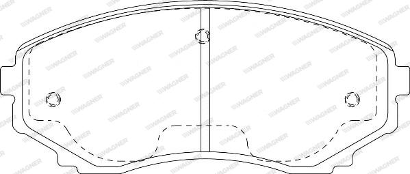 Wagner WBP23515A - Тормозные колодки, дисковые, комплект autospares.lv