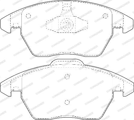 Wagner WBP23589A - Тормозные колодки, дисковые, комплект autospares.lv