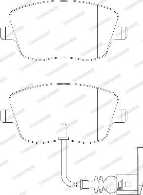 Wagner WBP23581B - Тормозные колодки, дисковые, комплект autospares.lv