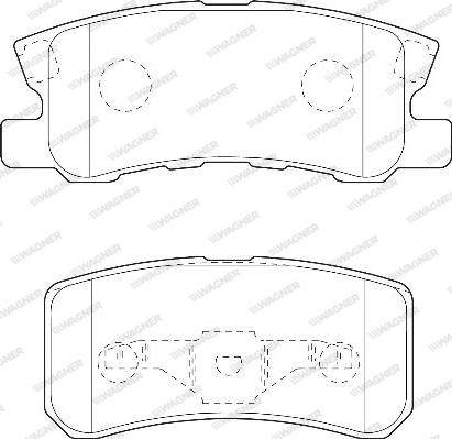 Wagner WBP23582A - Тормозные колодки, дисковые, комплект autospares.lv