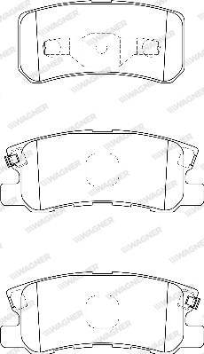 Wagner WBP23582B - Тормозные колодки, дисковые, комплект autospares.lv