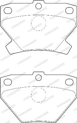 Wagner WBP23521A - Тормозные колодки, дисковые, комплект autospares.lv