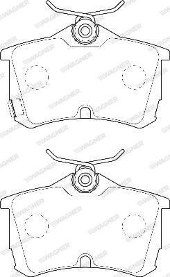 Wagner WBP23527A - Тормозные колодки, дисковые, комплект autospares.lv