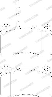 Wagner WBP23575A - Тормозные колодки, дисковые, комплект autospares.lv