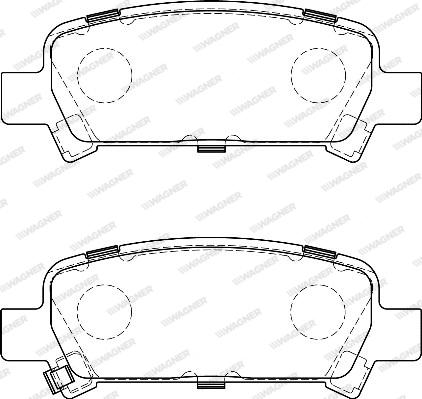 Wagner WBP23572A - Тормозные колодки, дисковые, комплект autospares.lv