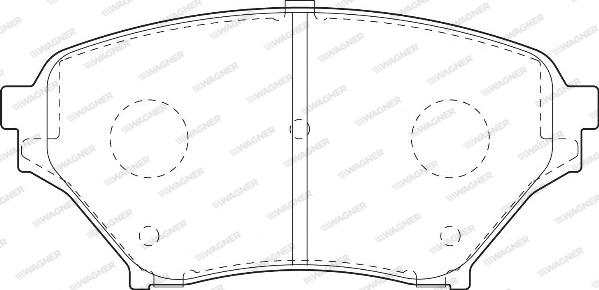 Wagner WBP23696A - Тормозные колодки, дисковые, комплект autospares.lv